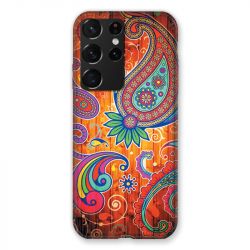 Coque Pour Samsung Galaxy S21 Ultra Fleur Psychedelic