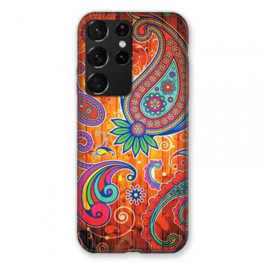 Coque Pour Samsung Galaxy S21 Ultra Fleur Psychedelic