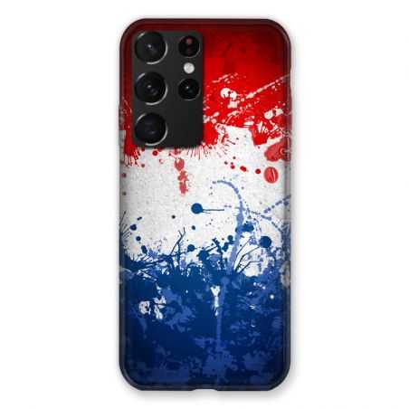 Coque Pour Samsung Galaxy S21 Ultra France Eclaboussure