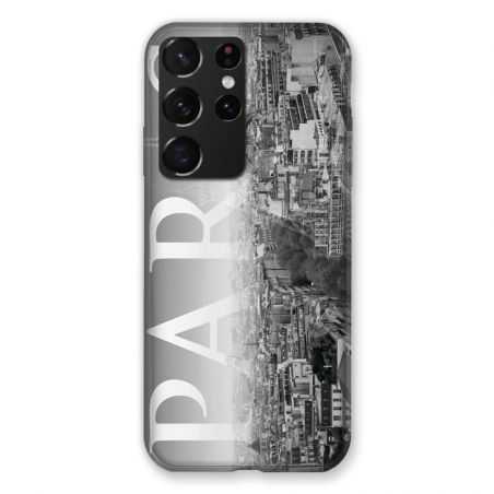 Coque Pour Samsung Galaxy S21 Ultra France Paris Vintage