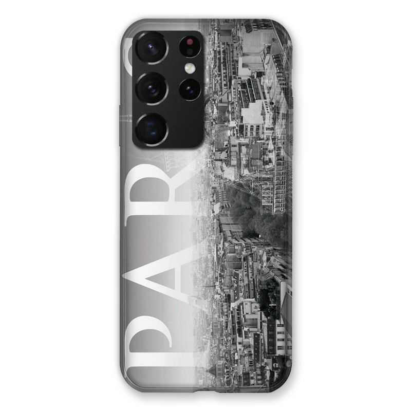 Coque Pour Samsung Galaxy S21 Ultra France Paris Vintage