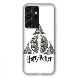 Coque Pour Samsung Galaxy S21 Ultra WB License Harry Potter Triangle Blanc