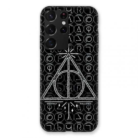 Coque Pour Samsung Galaxy S21 Ultra WB License Harry Potter Triangle noir