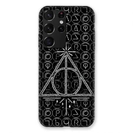 Coque Pour Samsung Galaxy S21 Ultra WB License Harry Potter Triangle noir