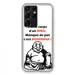 Coque Pour Samsung Galaxy S21 Ultra Humour Bouddha