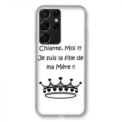 Coque Pour Samsung Galaxy S21 Ultra Humour Moi Chiante