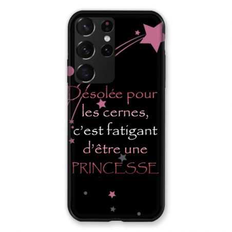 Coque Pour Samsung Galaxy S21 Ultra Humour Princesse