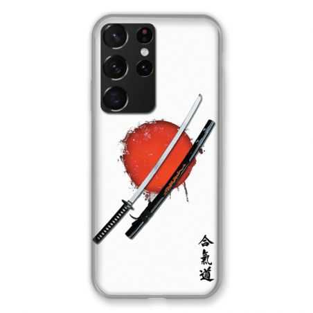 Coque Pour Samsung Galaxy S21 Ultra Japon Epée