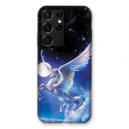 Coque Pour Samsung Galaxy S21 Ultra Licorne Céleste
