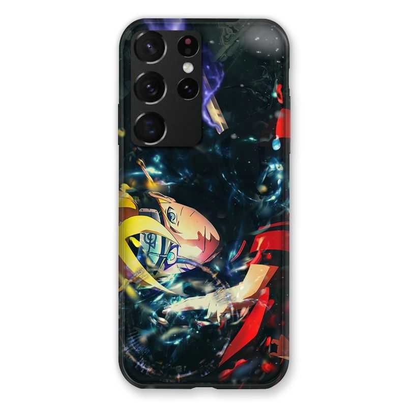 Coque Pour Samsung Galaxy S21 Ultra Manga Boruto Eclair