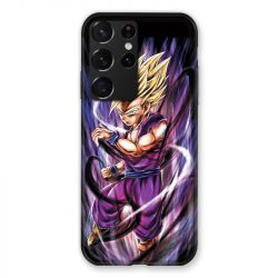 Coque Pour Samsung Galaxy S21 Ultra Manga Dragon Ball Sangohan Violet