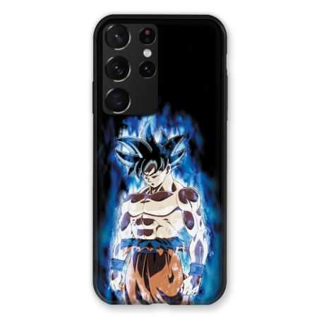Coque Pour Samsung Galaxy S21 Ultra Manga Dragon Ball Sangoku Noir