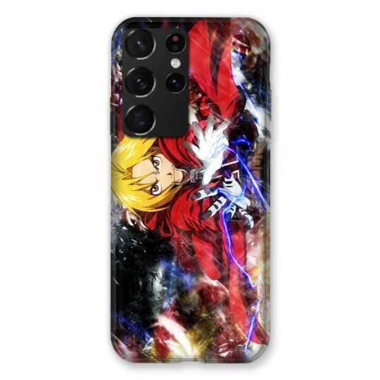 Coque Pour Samsung Galaxy S21 Ultra Manga Fullmetal Alchemist Color