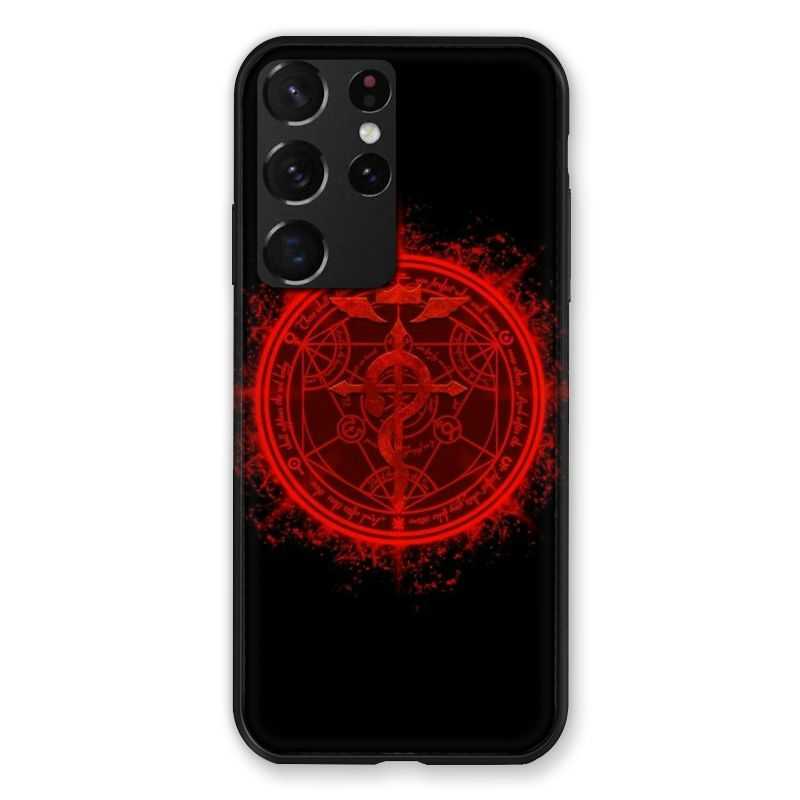 Coque Pour Samsung Galaxy S21 Ultra Manga Fullmetal Alchemist Logo