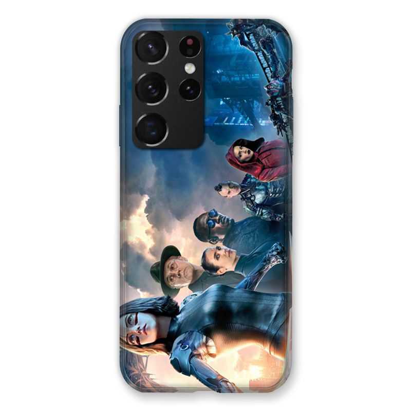 Coque Pour Samsung Galaxy S21 Ultra Manga Gunnm Affiche