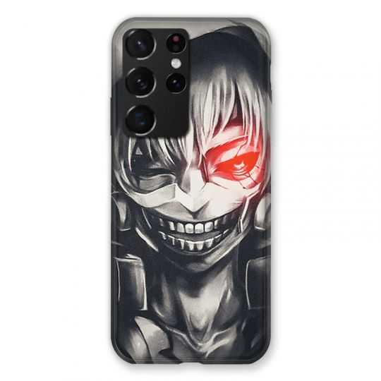 Coque Pour Samsung Galaxy S21 Ultra Manga Kaneki Noir