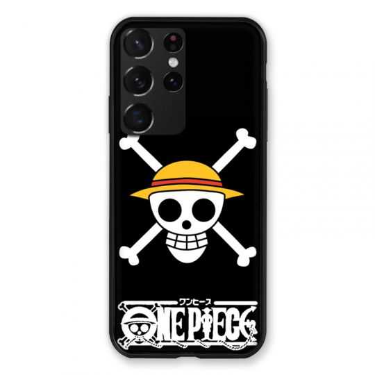 Coque Pour Samsung Galaxy S21 Ultra Manga One Piece Tete de Mort