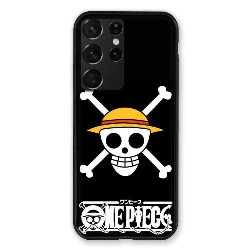 Coque Pour Samsung Galaxy S21 Ultra Manga One Piece Tete de Mort