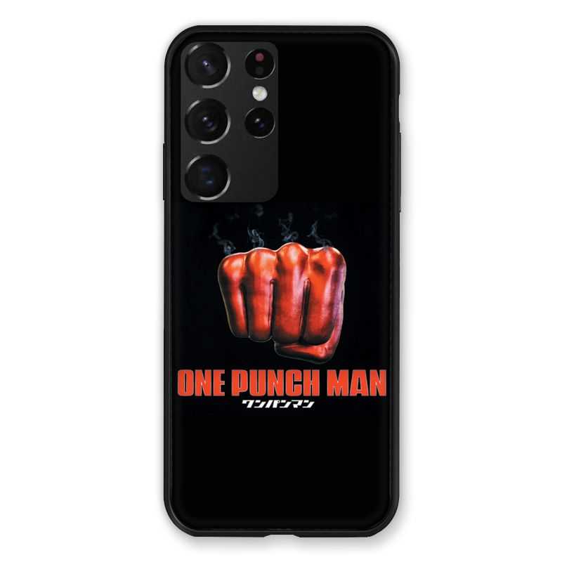 Coque Pour Samsung Galaxy S21 Ultra Manga One Punch Man Poing
