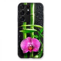 Coque Pour Samsung Galaxy S21 Ultra Orchidee Bambou