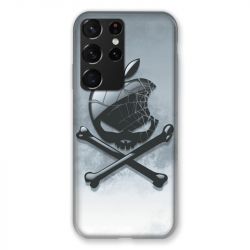Coque Pour Samsung Galaxy S21 Ultra Pomme Tete Mort