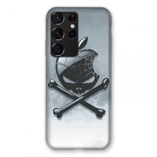 Coque Pour Samsung Galaxy S21 Ultra Pomme Tete Mort