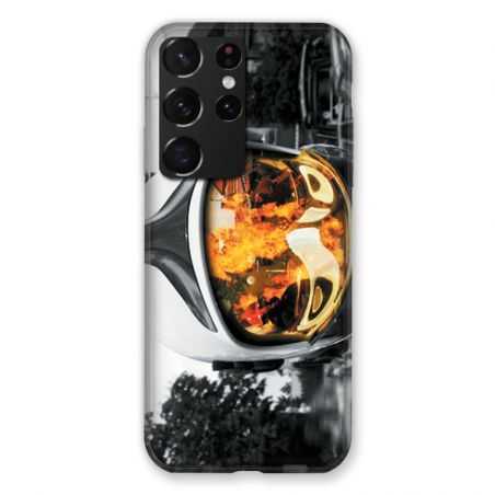 Coque Pour Samsung Galaxy S21 Ultra Pompier Casque Feu