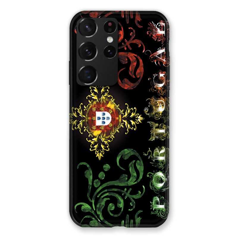 Coque Pour Samsung Galaxy S21 Ultra Portugal Arabesque