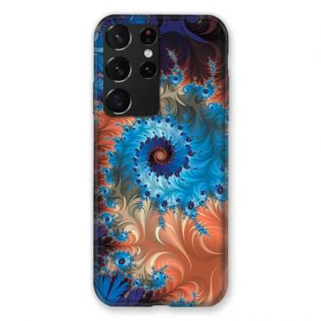 Coque Pour Samsung Galaxy S21 Ultra Psychedelic Spirale