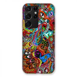 Coque Pour Samsung Galaxy S21 Ultra Psychedelic Yeux