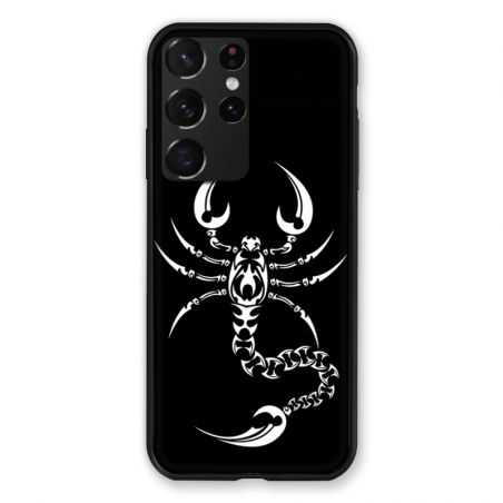 Coque Pour Samsung Galaxy S21 Ultra Scorpion Noir