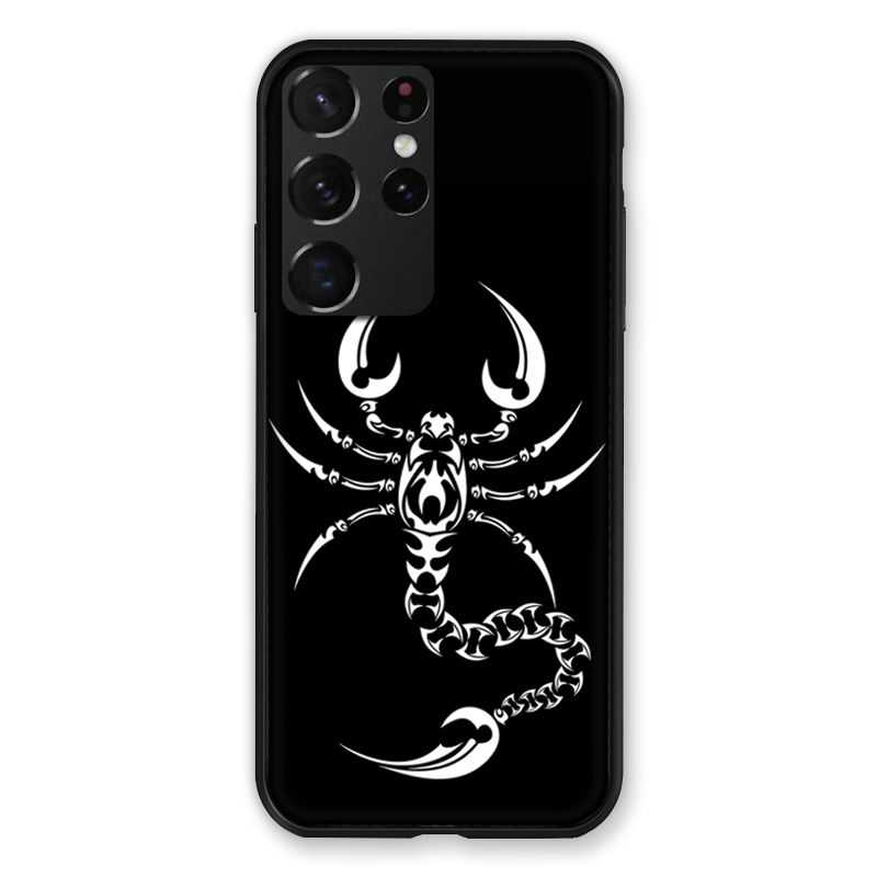 Coque Pour Samsung Galaxy S21 Ultra Scorpion Noir