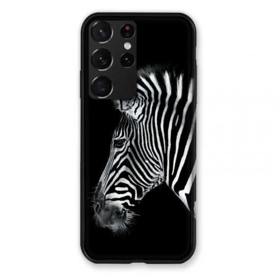 Coque Pour Samsung Galaxy S21 Ultra Savane Zebra