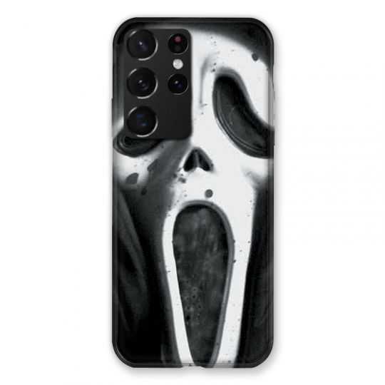 Coque Pour Samsung Galaxy S21 Ultra Scream Noir
