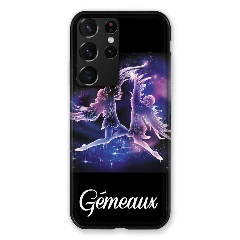 Coque Pour Samsung Galaxy S21 Ultra Signe Zodiaque 2 Gémeaux