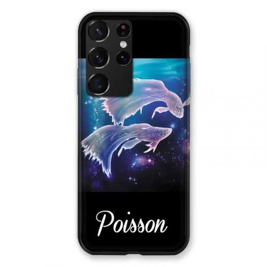 Coque Pour Samsung Galaxy S21 Ultra Signe Zodiaque 2 Poisson