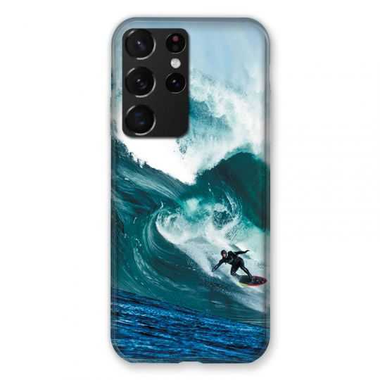 Coque Pour Samsung Galaxy S21 Ultra Surf Vague