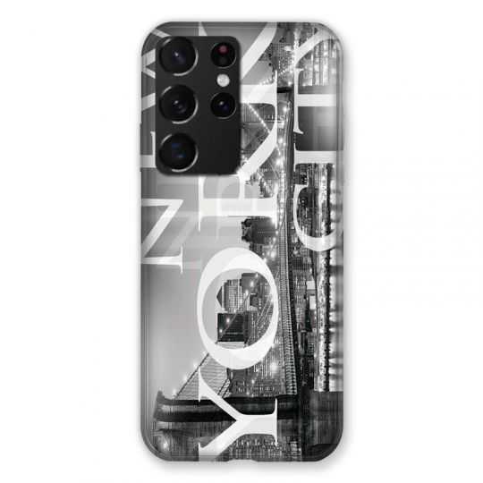 Coque Pour Samsung Galaxy S21 Ultra Amerique USA New York