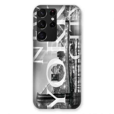 Coque Pour Samsung Galaxy S21 Ultra Amerique USA New York