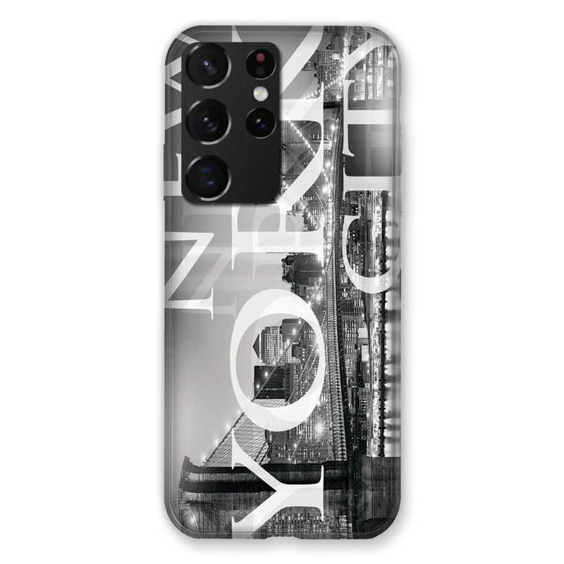 Coque Pour Samsung Galaxy S21 Ultra Amerique USA New York