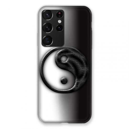 Coque Pour Samsung Galaxy S21 Ultra Yin Yang 3d