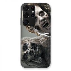 Coque Pour Samsung Galaxy S21 Ultra Zombie Blanc
