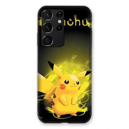 Coque Pour Samsung Galaxy S21 Ultra Pokemon Pikachu Eclair