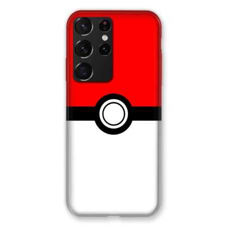 Coque Pour Samsung Galaxy S21 Ultra Pokemon Pokeball