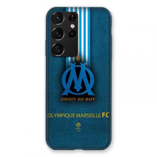 Coque Pour Samsung Galaxy S21 Ultra Olympique Marseille OM Bande