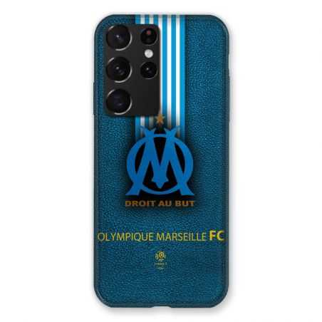 Coque Pour Samsung Galaxy S21 Ultra Olympique Marseille OM Bande
