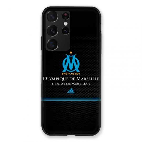 Coque Pour Samsung Galaxy S21 Ultra Olympique Marseille OM Fier etre Marseillais