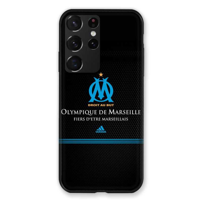 Coque Pour Samsung Galaxy S21 Ultra Olympique Marseille OM Fier etre Marseillais