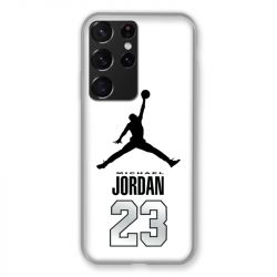 Coque Pour Samsung Galaxy S21 Ultra Jordan 23 Blanc