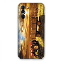 Coque Pour Samsung Galaxy S21 Plus Agriculture Tracteur Color